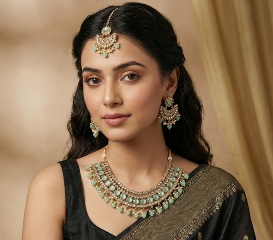 Emerald Noor Kundan Set