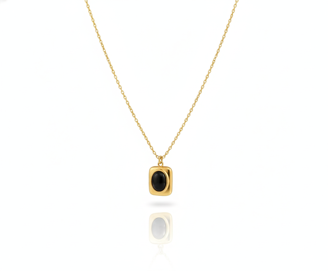 Midnight Onyx Pendant Necklace