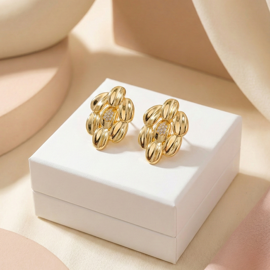 Gilded Blossom Luxe Studs