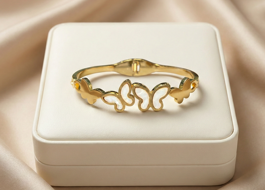 Butterfly Pearl Grace Bangle