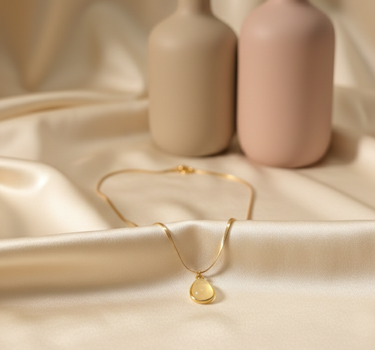Golden Dew Drop Necklace
