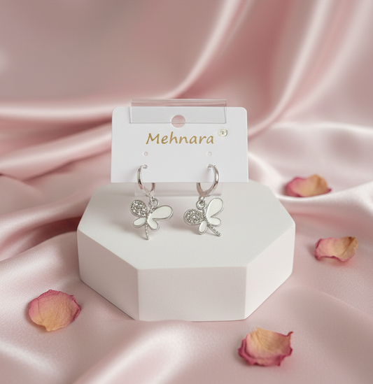 Scarlet Flutter Charm Earrings