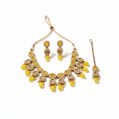 Haldi Glow Necklace Set