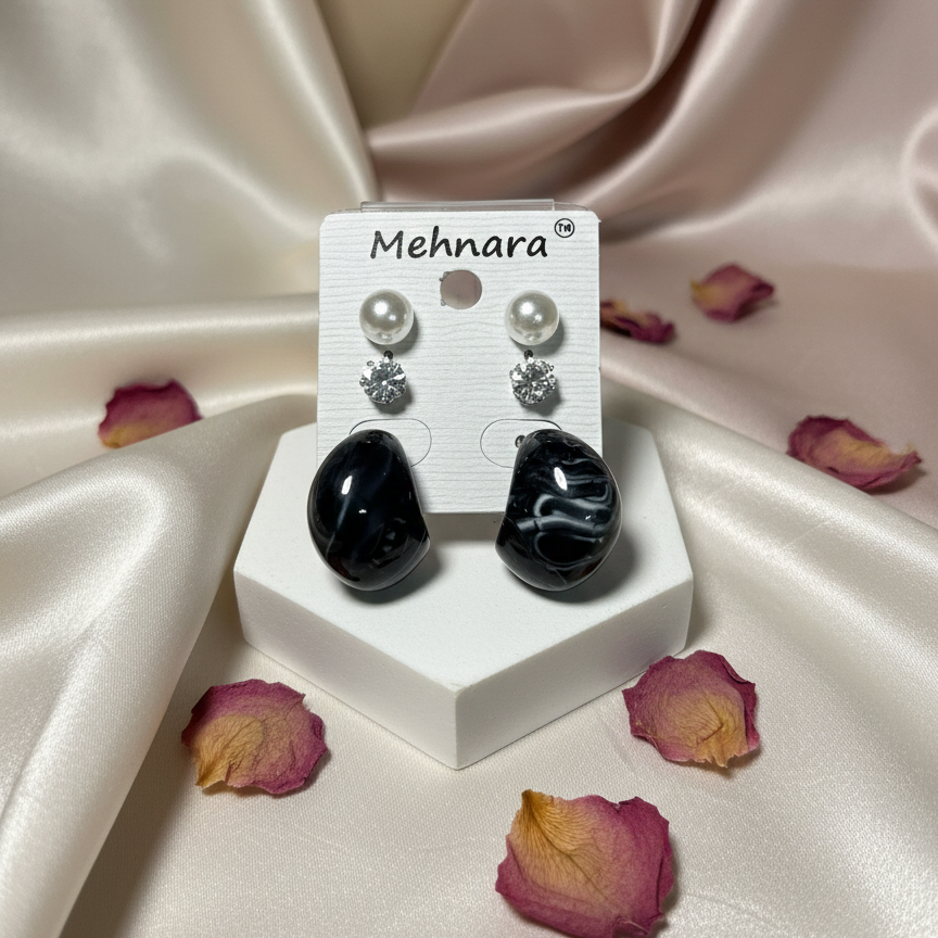 Midnight Pearl Elegance Trio Set