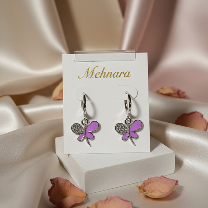 Scarlet Flutter Charm Earrings