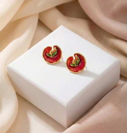 Royal Lotus Stud Earrings
