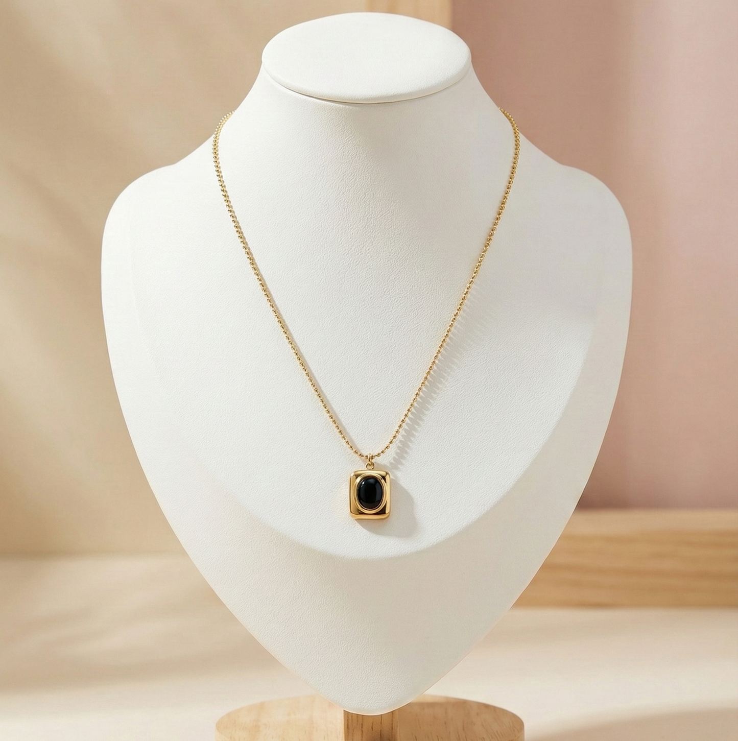 Midnight Onyx Pendant Necklace