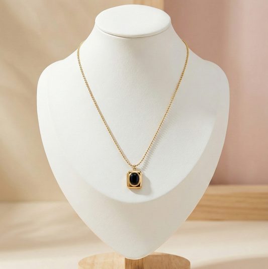 Midnight Onyx Pendant Necklace