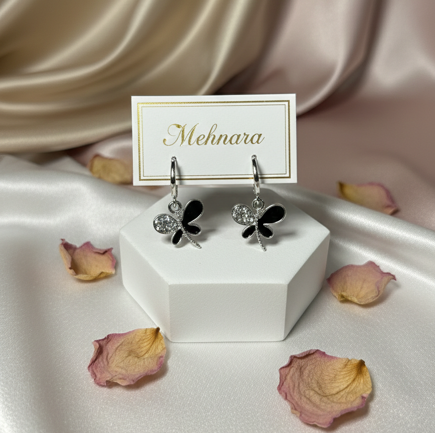 Scarlet Flutter Charm Earrings