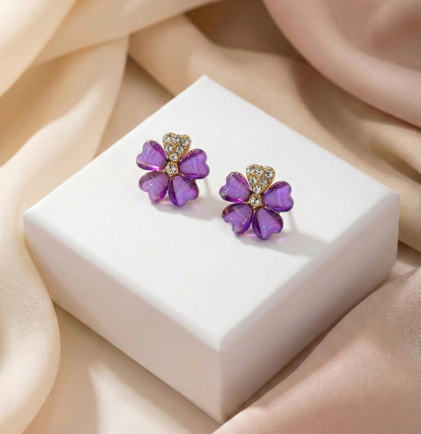 Blush Bloom Stud Earrings