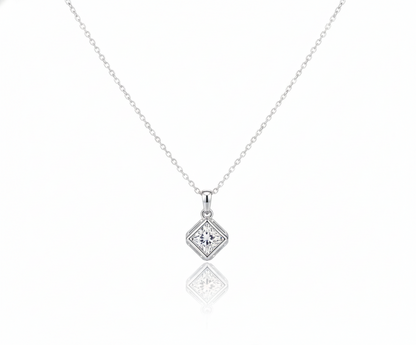 Radiant Square Crystal Necklace