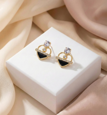 Midnight Crystal Heart Drops