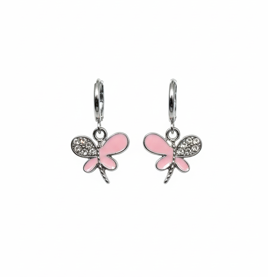Scarlet Flutter Charm Earrings
