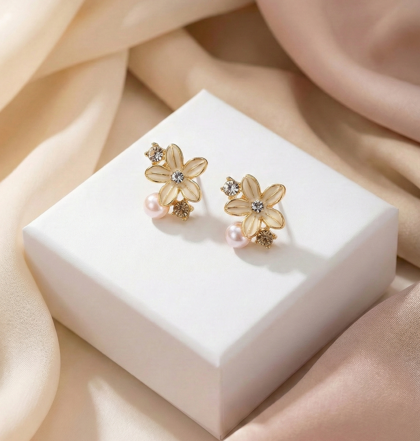 Korean Lavender Bloom Earrings